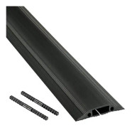 D-Line Kabelkanal Golv Pvc Pro Svart 1.8M