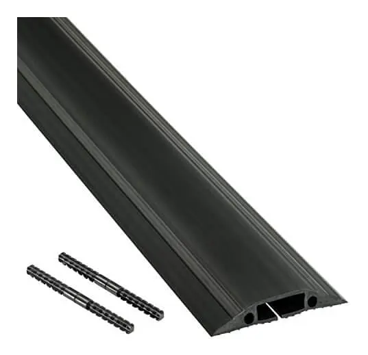 D-Line Kabelkanal Golv Pvc Pro Svart 1.8M