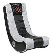 X Rocker Chimera RGB 2.0 Floor Rocker gaminggolvstol för barn & tonåringar med ljudsystem & RGB-belysning - svart