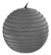 ARTMAN Christmas decorative candle Andalo Graphite Metallic - bullet average 1pc