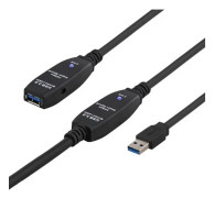 PRIME USB 3 extens cable active TypeA ma>TypeA fe 10m black