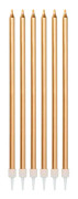 Tårtljus Långa Brons Metallic