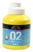 A-color matt readymix, primärgul, 02 - matt (plakatfärg), 500ml