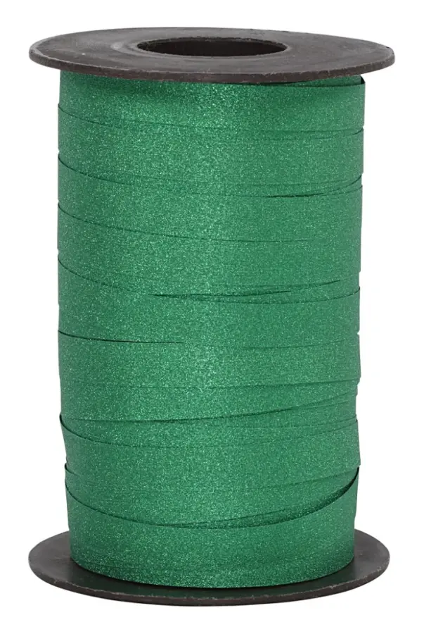  Presentband, B: 10 mm, grön, glitter, 100m