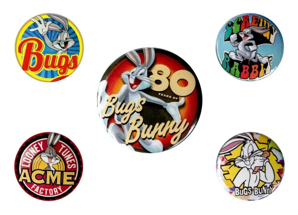 Looney Tunes, 5x Pins - Bugs Bunny 80th
