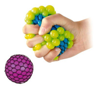 Stressboll / Klämboll i Nät - 7 cm