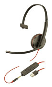 Poly Blackwire C3215 - 3200 Series - headset - på örat - kabelansluten - USB, 3,5 mm kontakt