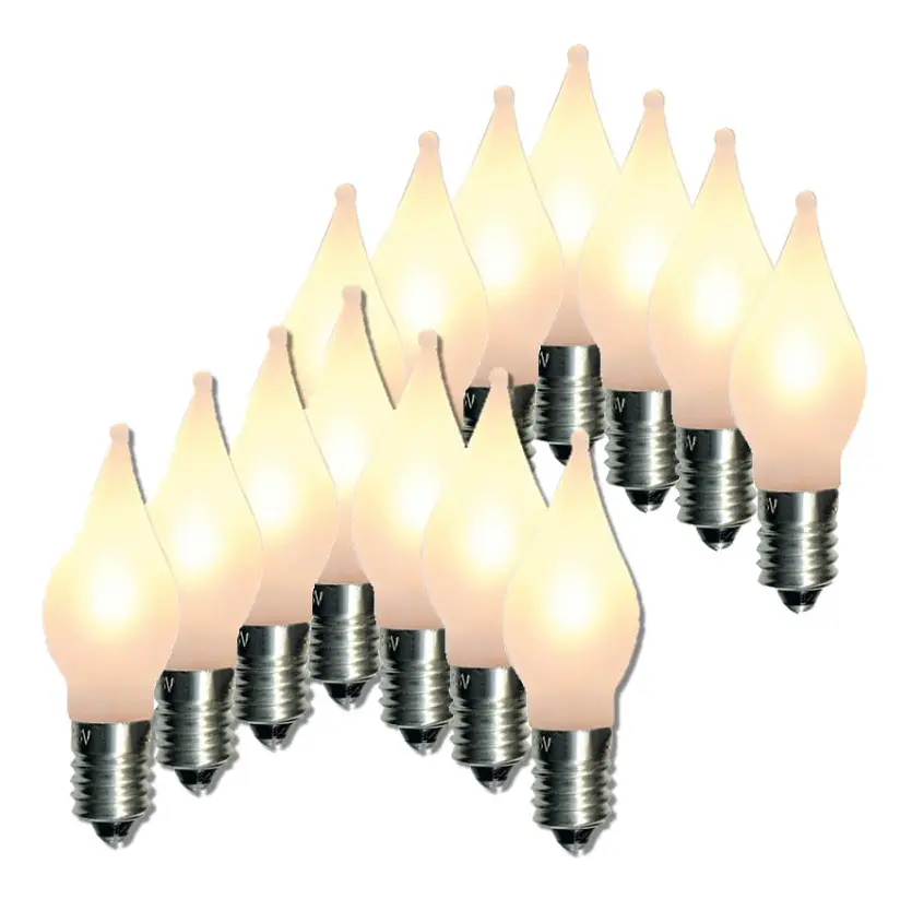 14-pack LED-lampor till Adventsljusstake Elsnåla E10 Uni 10-55V