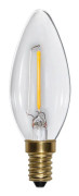 Fin dekoration LED-lampa som har ett varmt och mjukt sken när den lyser.