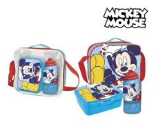 Lunchlåda med tillbehör Mickey Mouse Blå