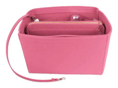 Väskinsats med handtag för handväska Rosa (L)