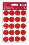 No1 Jul Stickers Sigill God Jul /Hjärtan (20st)