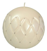 Artman ARTMAN Decorative candle Florence white - medium ball, 1 pc