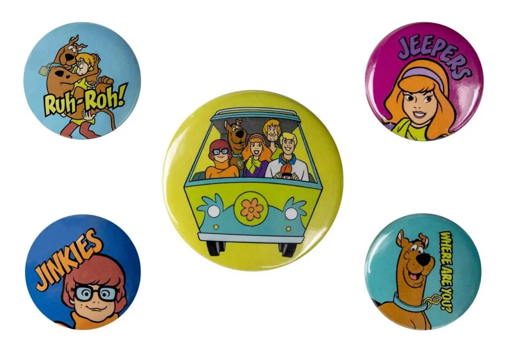 Scooby-Doo, 5x Pins - Mystery Machine Team