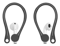 AirPods Krokar Öronkrokar Silikon Earhooks Svart