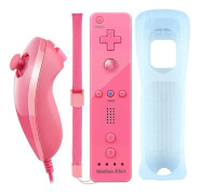 Remote Plus + Nunchuck till Wii-Wii U, Rosa