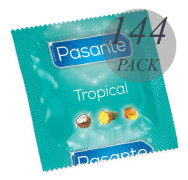 THROUGH CONDOMS TROPICAL FLAVORS 144 UNITS