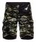Sommar- bomullslast, militär kamouflage, joggershorts