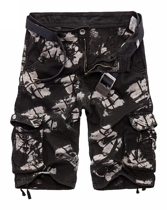 Sommar- bomullslast, militär kamouflage, joggershorts