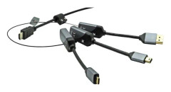 ProXtend - Adapterring - HDMI -- > / Mini-DP / Displayport - USB Typ-C - Sortera