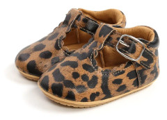 Spädbarn flicka anti halk läderskor, promenader dekoration, halkskydd sneaker