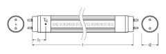 OSRAM LED Tube Substitube Star Plastic T8 120cm - 16,4W motsvarande 36W - Dagsljus