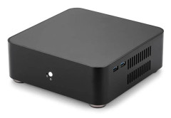 Aluminiumchassi liten stationär datorfodral psu mini itx pc med strömförsörjning