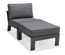 PALAU Fåtölj Grå/Teak