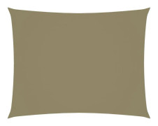 vidaXL Solsegel oxfordtyg rektangulärt 6x7 m beige