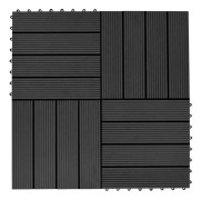 Homestorecity 22 st Terrastegels 30x30 cm 2 m² HKC svart 1