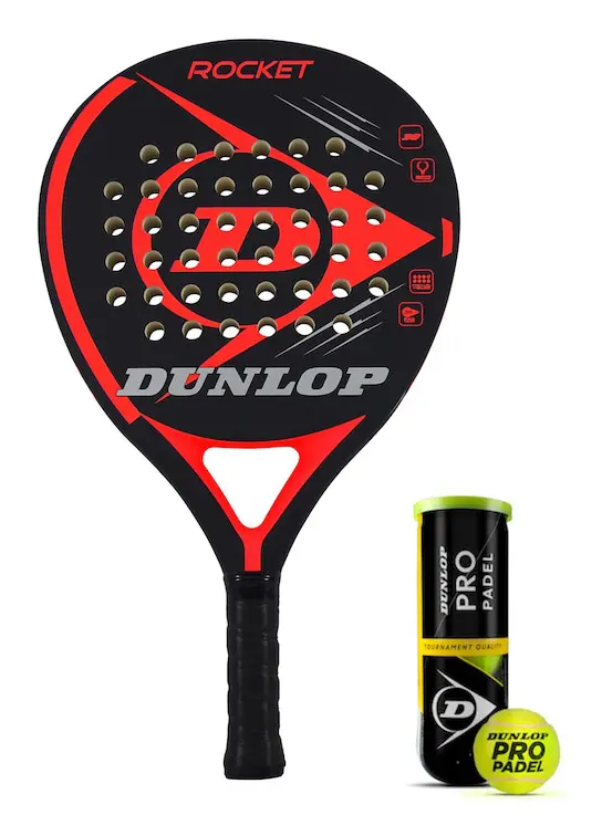 Dunlop Rocket Red + Padel Pro 3B