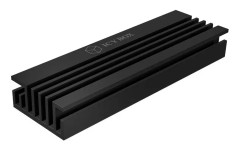 Heat sink set for M.2 2280 SSD, aluminium, 10 mm thick