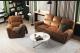 SAAR 3-sits Soffa Brun