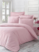 VICTORIA SATIN Bäddset Aprikos