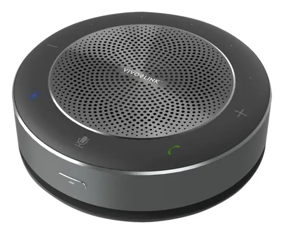 VivoLink - VoIP stationär högtalartelefon - Bluetooth - trådlös - USB-C - mörkgrå