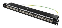 Deltaco 19" patchpanel 24 x RJ45 - Cat6a - 1U