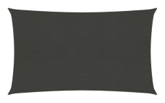 vidaXL Solsegel 160 g/m² antracit 3x5 m HDPE