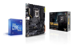 Förpackning: ASUS Z490 TUF GAMING Z490-PLUS moderkort + Intel Core i7-10700K-processor