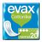 Normala dambindor med vingar Evax (20 uds)