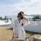 Sommar beach cardigan kvinnor toppar blus