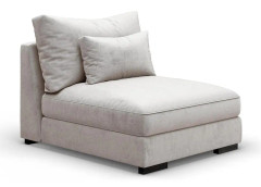 HAVANA Mittmodul Sammet Vit / Beige