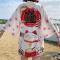 Sommar beach cardigan kvinnor toppar blus