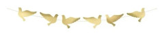 PartyDeco GL13-019M, Girlang, papper, Guld, Bröllop, 0,86 m, Pojke/flicka