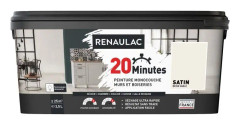 RENAULAC Enfärgad interiörfärg 20 minuter väggar och träarbete - 2,5L - 25 m² - Sandbeige Satin