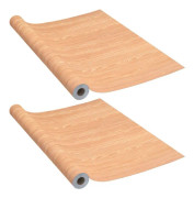 vidaXL Dörrfolie 2 st ahorn 210x90 cm PVC