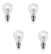 PHILIPS Set med 4 Eco E27 28 W glödlampor motsvarande 35 W.