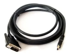 Kramer C-HM/DM Series C-HM/DM-0.5 - Adapterkabel - enkel länk - HDMI hane till DVI-D hane - 20 cm
