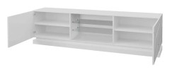 QUINSON TV-bänk 40x200 cm Vit/Högglans
