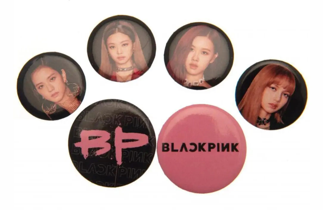 BlackPink Set med märken (6 st)
