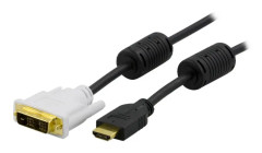 DELTACO HDMI ha - DVI-D Single Link ha, 1m